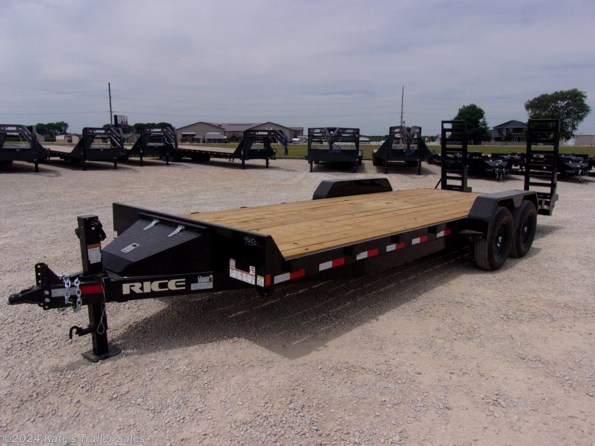 2022 Rice Trailers 14k Equipment 82X22' Flatbed Equipment Trailer available in Arthur, IL