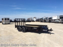 2023 Rice Trailers Ta Stealth 82X14 Solid Side Tandem Axle w Toolbox