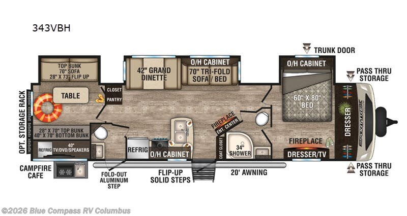 Used 2019 Venture RV SportTrek Touring Edition 343VBH available in Delaware, Ohio