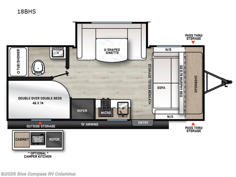 Used 2025 Forest River Aurora Light 18BHS available in Delaware, Ohio