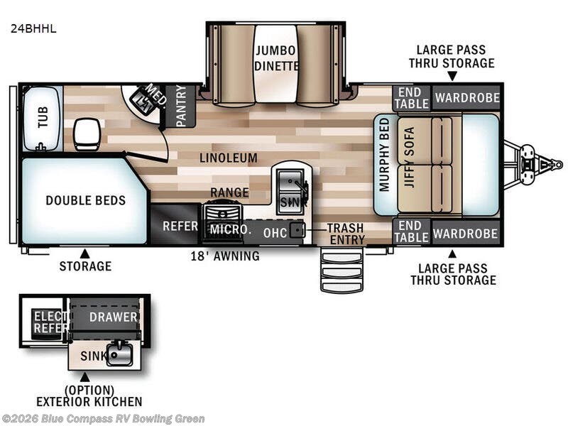 Used 2017 Forest River Salem Hemisphere Hyper-Lyte 24BHHL available in Bowling Green, Kentucky