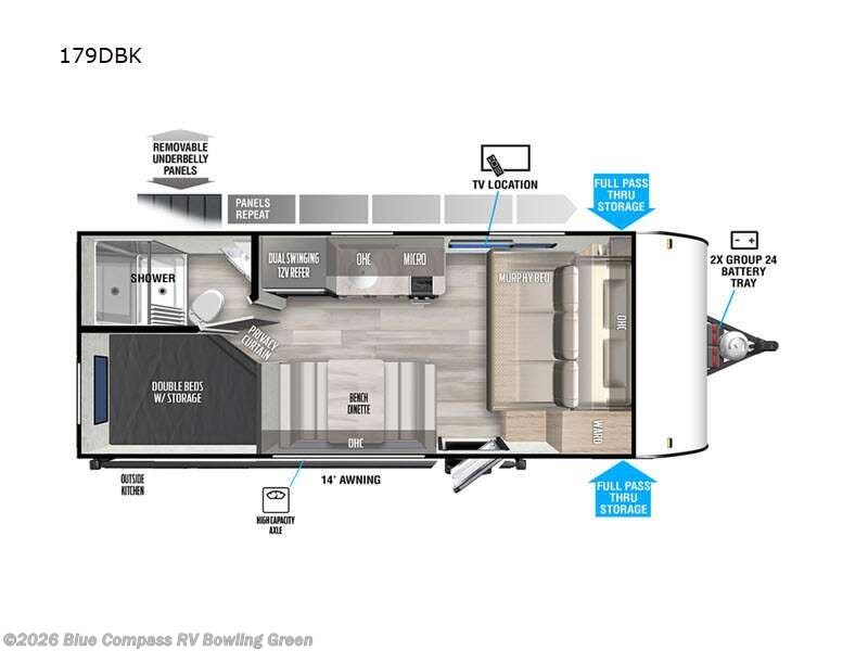 Used 2023 Forest River Wildwood FSX 179DBK available in Bowling Green, Kentucky