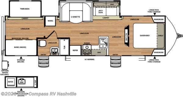 Used 2015 Forest River Vibe 308BHS available in Lebanon, Tennessee