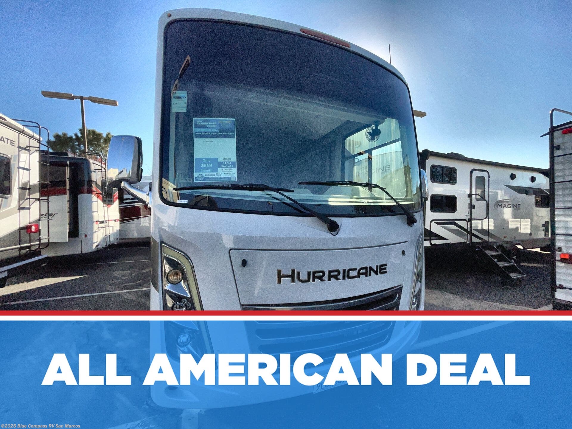 Used 2024 Thor Motor Coach Hurricane 29M available in San Marcos, California