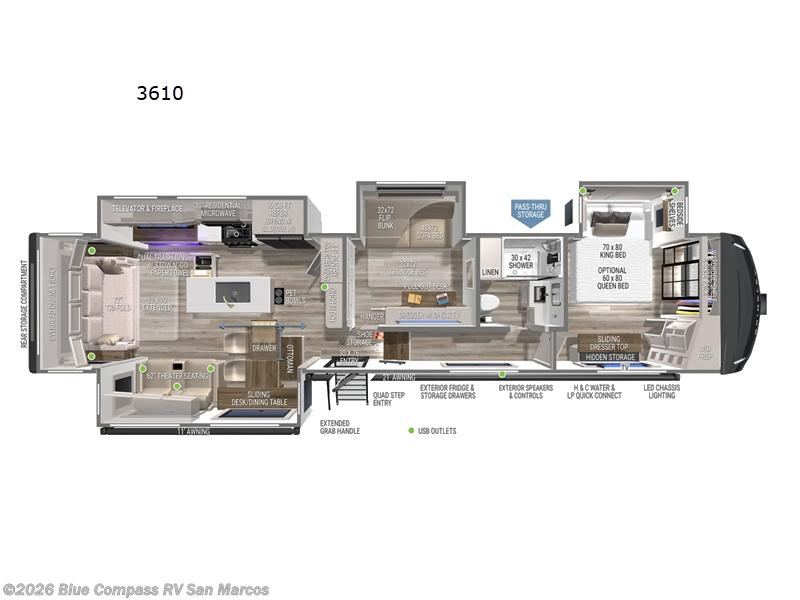 New 2026 Brinkley RV Model Z 3610 available in San Marcos, California