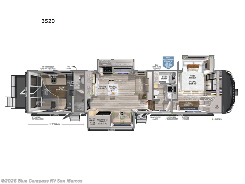 New 2027 Brinkley RV Model G 3520 available in San Marcos, California