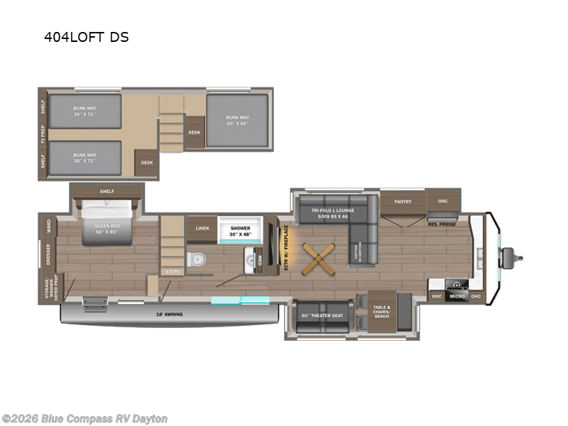 New 2026 Jayco Jay Flight Bungalow 404LOFT DS available in New Carlisle, Ohio