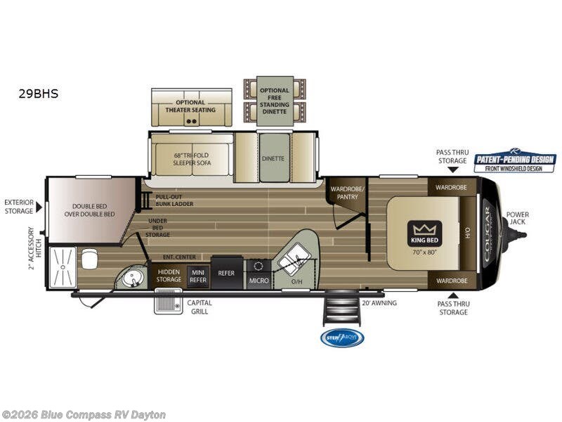 Used 2019 Keystone Cougar Half-Ton Series 29BHS available in New Carlisle, Ohio