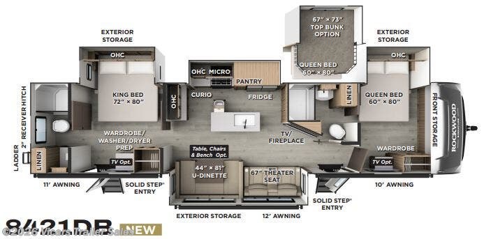 New 2026 Forest River Rockwood Signature 8421DB available in Taylor, Michigan