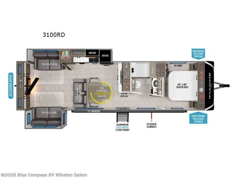 Used 2025 Grand Design Imagine 3100RD available in Rural Hall, North Carolina