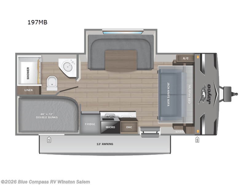 New 2027 Jayco Jay Flight SLX 197MB available in Rural Hall, North Carolina