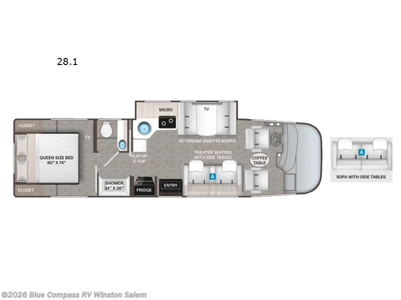 New 2027 Thor Motor Coach Axis 28.1 available in Rural Hall, North Carolina