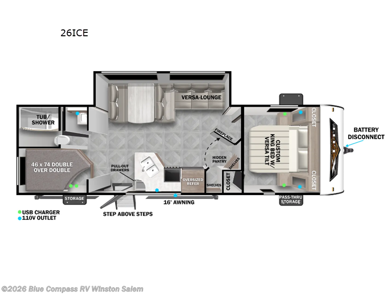 Used 2024 Forest River Wildwood X-Lite 26ICE available in Rural Hall, North Carolina