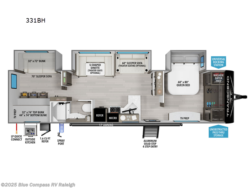 Used 2024 Grand Design Transcend Xplor 331BH available in Raleigh, North Carolina