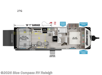 New 2026 Grand Design Momentum G-Class 27G available in Raleigh, North Carolina