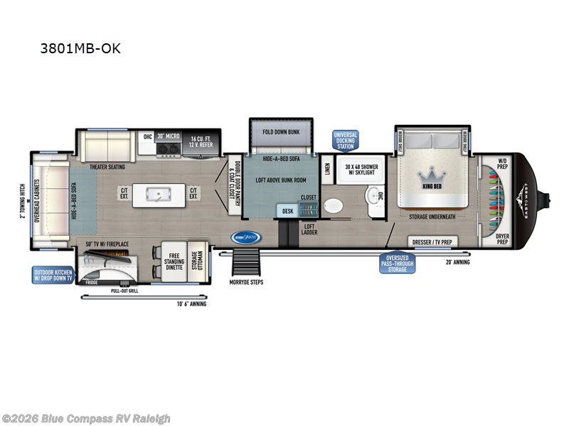 New 2025 East to West Blackthorn 3801MB-OK available in Raleigh, North Carolina