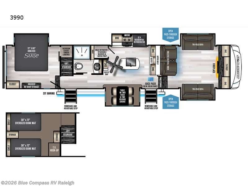 Used 2022 Forest River Cherokee Arctic Wolf Suite 3990 available in Raleigh, North Carolina