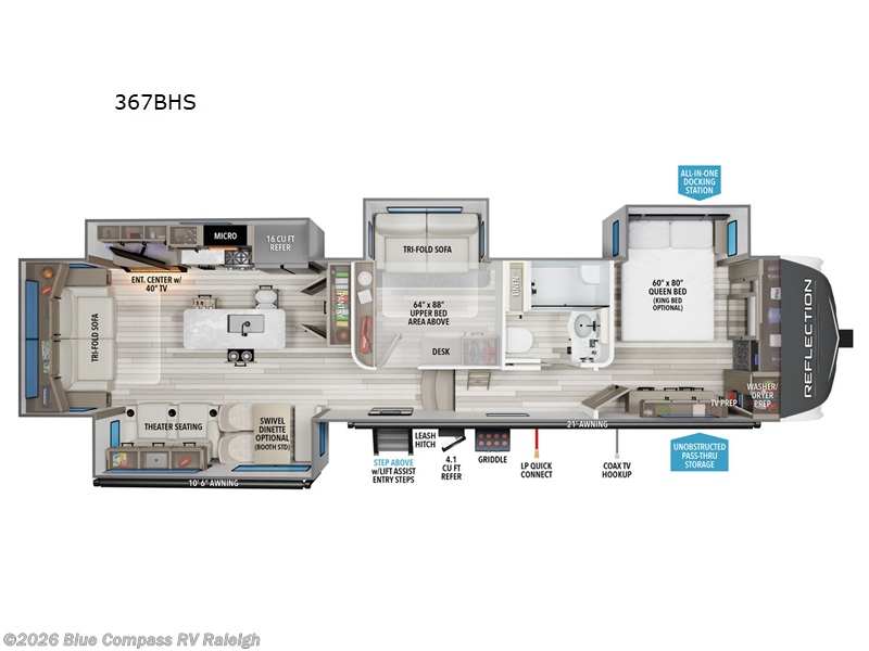 New 2026 Grand Design Reflection 367BHS available in Raleigh, North Carolina