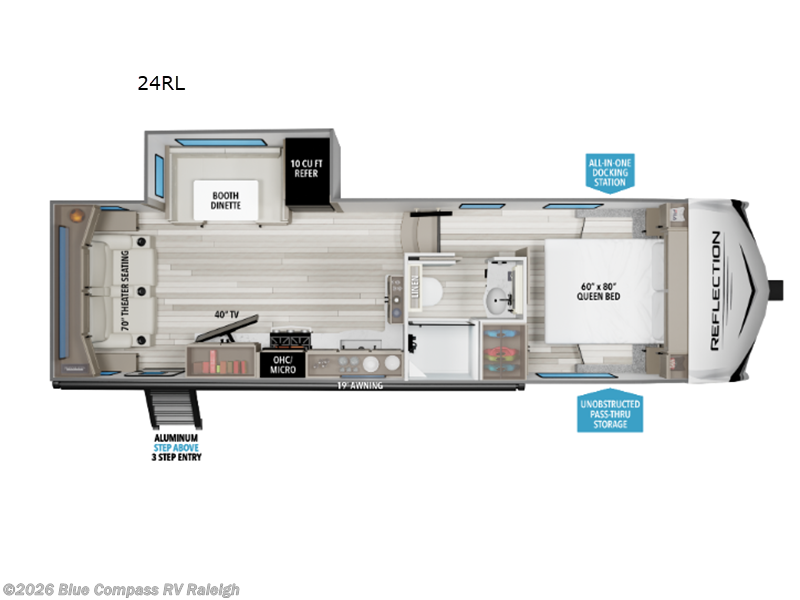 New 2026  Grand Design Reflection 100 Series 24RL by Grand Design from Blue Compass RV Raleigh in Raleigh, NC