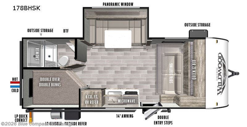 Used 2020 Forest River Wildwood FSX 178BHSK available in Raleigh, North Carolina