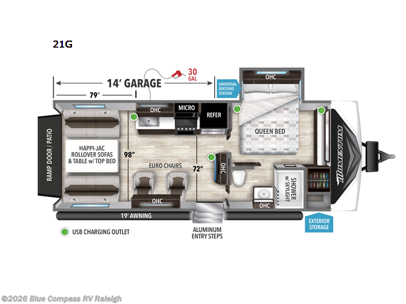 Used 2022 Grand Design Momentum G-Class 21G available in Raleigh, North Carolina