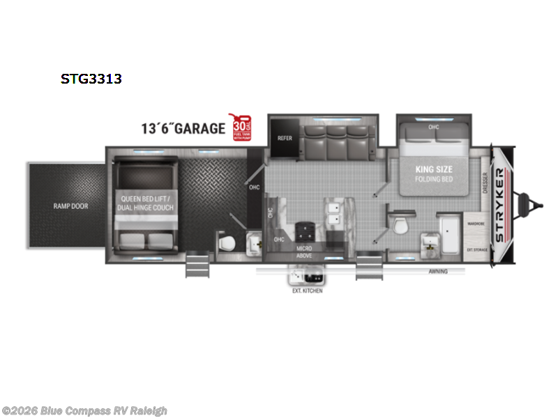Used 2022 Cruiser RV Stryker STG3313 available in Raleigh, North Carolina