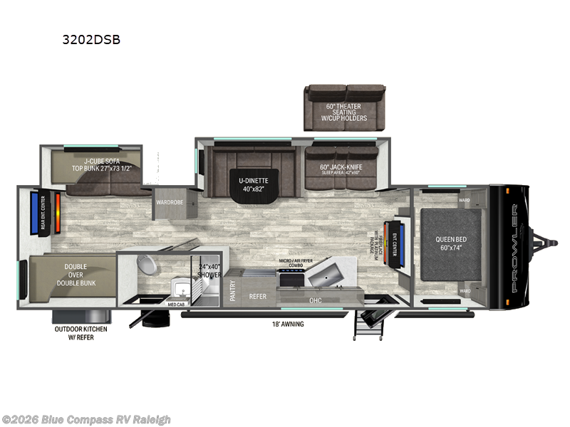 New 2027 Heartland Prowler 3202DSB available in Raleigh, North Carolina