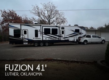 Used 2021 Keystone Fuzion 419 Toy Hauler available in Luther, Oklahoma