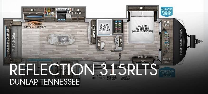 Used 2021 Grand Design Reflection 315RLTS available in Dunlap, Tennessee