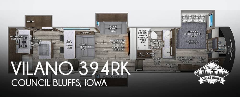 Used 2023 Vanleigh Vilano 394RK available in Council Bluffs, Iowa