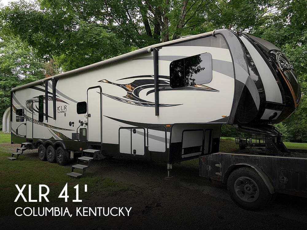 Used 2017 Forest River XLR Thunderbolt Toy Hauler Series 417 AMP available in Columbia, Kentucky