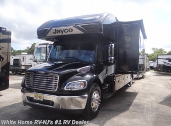Used 2021 Jayco Seneca 37TS Triple Slide, Diesel "Super C" available in Williamstown, New Jersey