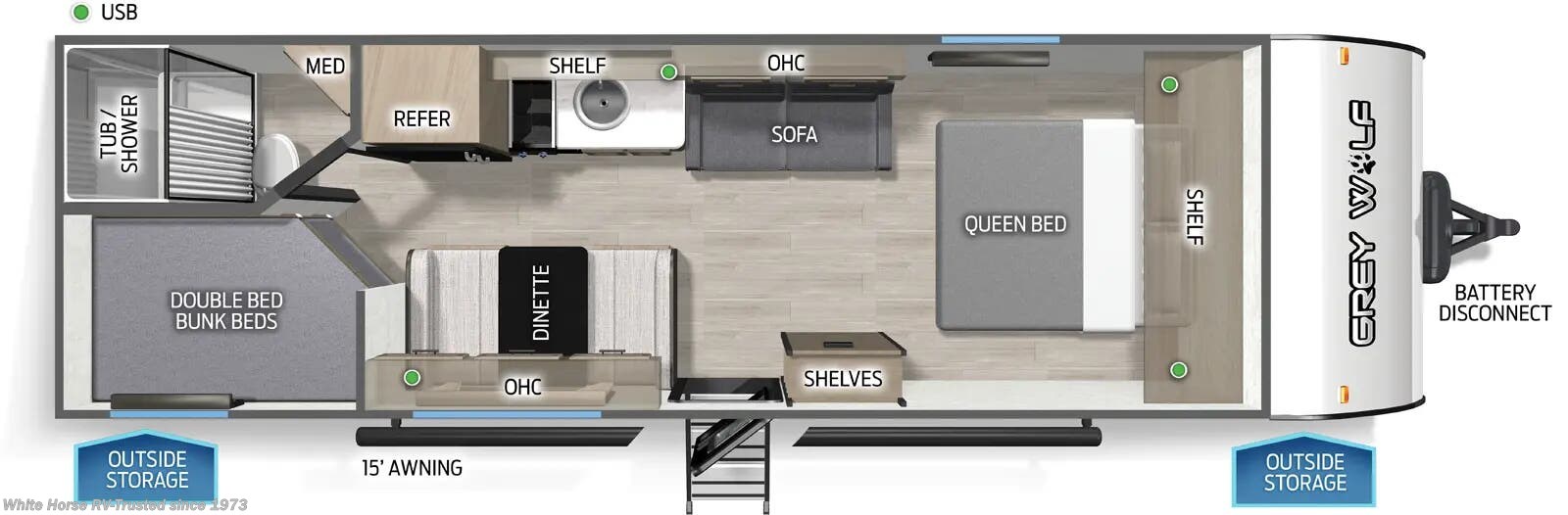 New 2026 Forest River Cherokee Grey Wolf 26LP available in Williamstown, New Jersey