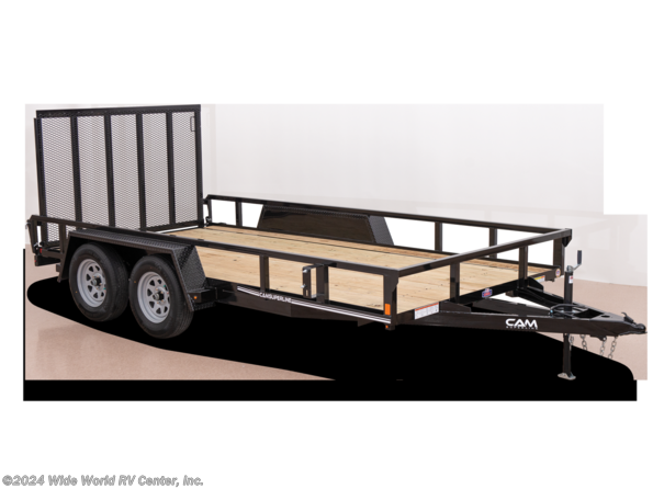 2022 CAM Superline STP8216TATB 7 x 16 Tube Top Utility Trailer available in Wilkes-Barre, PA