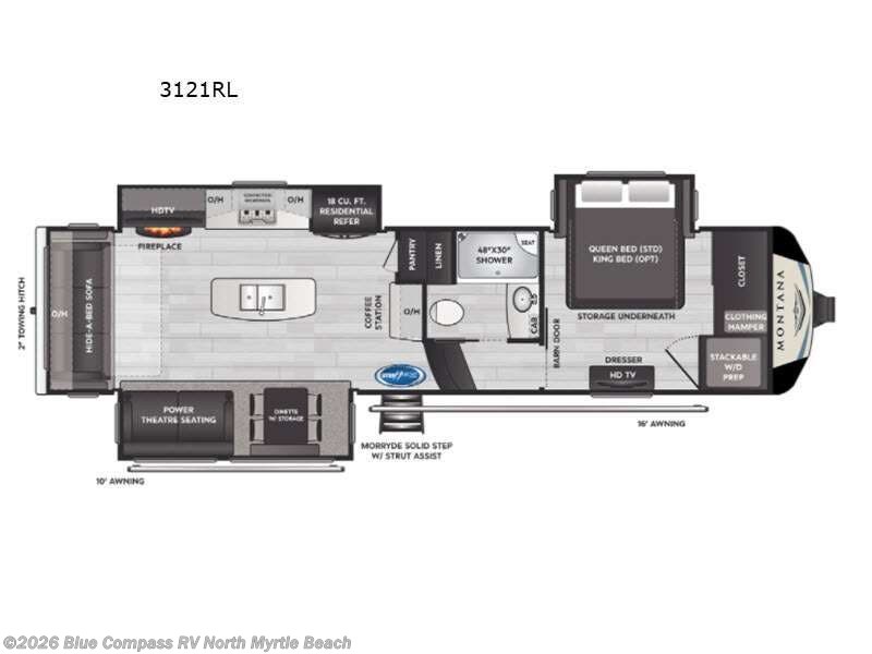 Used 2021 Keystone Montana 3121RL available in Longs, South Carolina