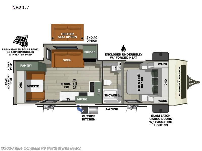 Used 2025 Forest River No Boundaries NB20.7 available in Longs, South Carolina