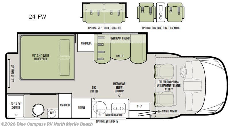 Used 2019  Tiffin Wayfarer 24 FW by Tiffin from Blue Compass RV North Myrtle Beach in Longs, SC