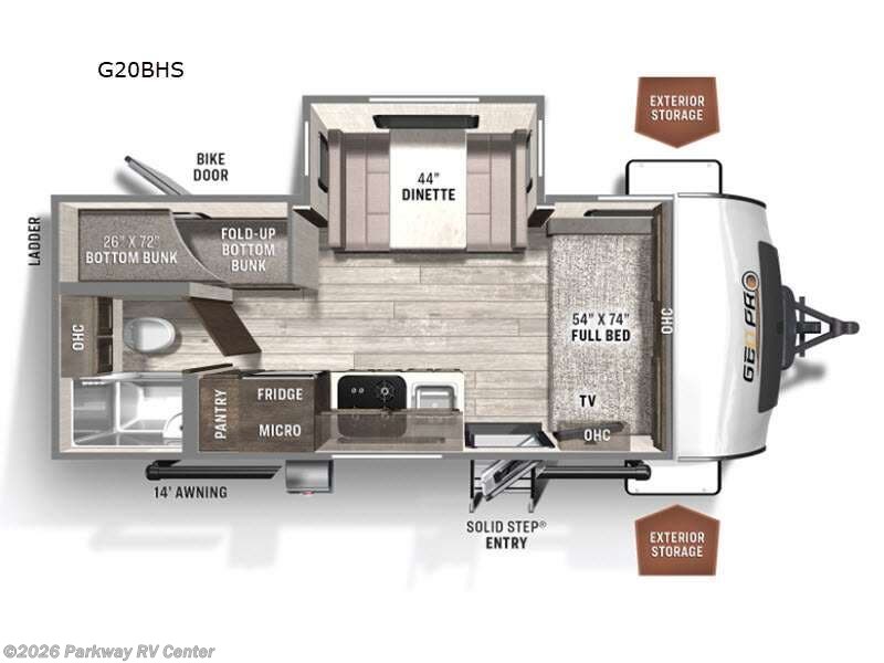 Used 2023 Forest River Rockwood Geo Pro G20BHS available in Ringgold, Georgia