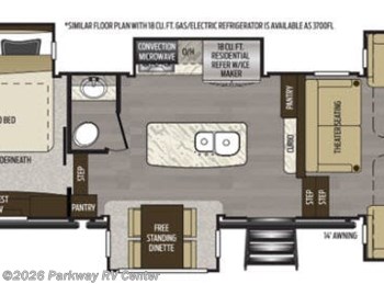 Used 2020 Keystone Alpine 3701FL available in Ringgold, Georgia