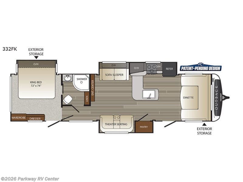 Used 2017 Keystone Outback 332FK available in Ringgold, Georgia