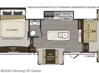 Used 2019 Keystone Alpine 3700FL available in Ringgold, Georgia