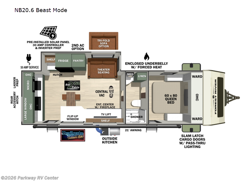New 2027 Forest River No Boundaries NB20.6 Beast Mode available in Ringgold, Georgia