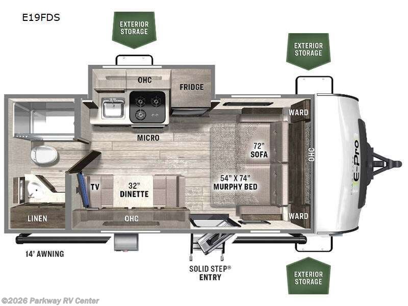 Used 2022 Forest River Flagstaff E-Pro E19FDS available in Ringgold, Georgia