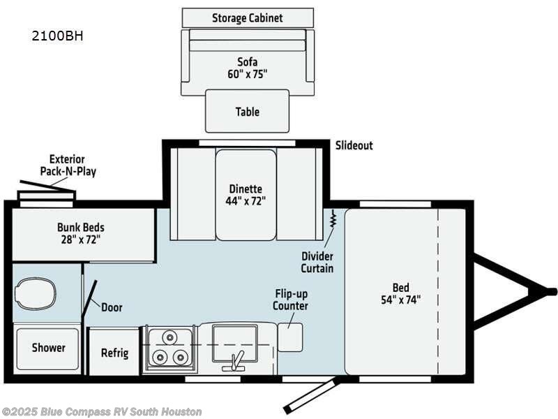 Used 2021 Winnebago Micro Minnie 2100BH available in Alvin, Texas