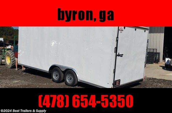 2022 Rock Solid Cargo 8.5X20 WHITE 7k Car Hauler available in Byron, GA