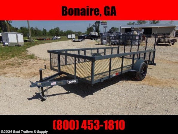 2022 GPS Trailers 76x14ut 24" Mesh Sides available in Byron, GA