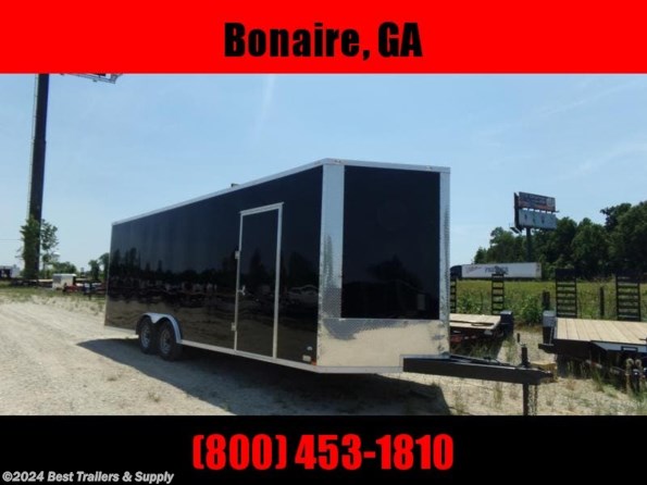2022 Elite Trailers 8.5x24 10k black Enclosed Carhauler w/ Ramp door available in Byron, GA