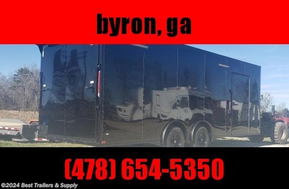 2022 Elite Trailers 8.5x24 14k black Enclosed Carhauler w/ Ramp door available in Byron, GA