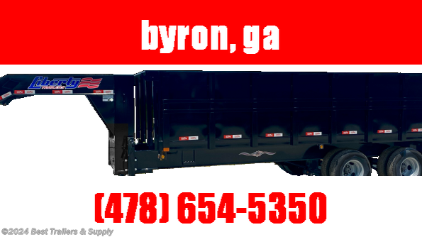 2023 Liberty 8X20 10 ton dump trailer gooseneckc available in Byron, GA
