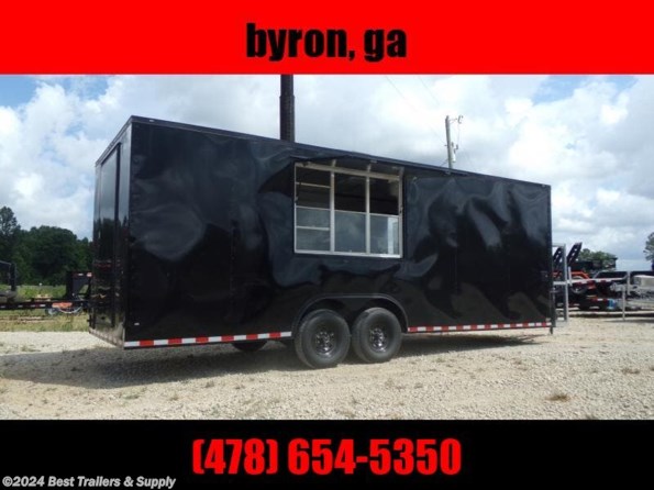 2022 Diamond Cargo 8 X 24 vending trailer concession blackout window available in Byron, GA